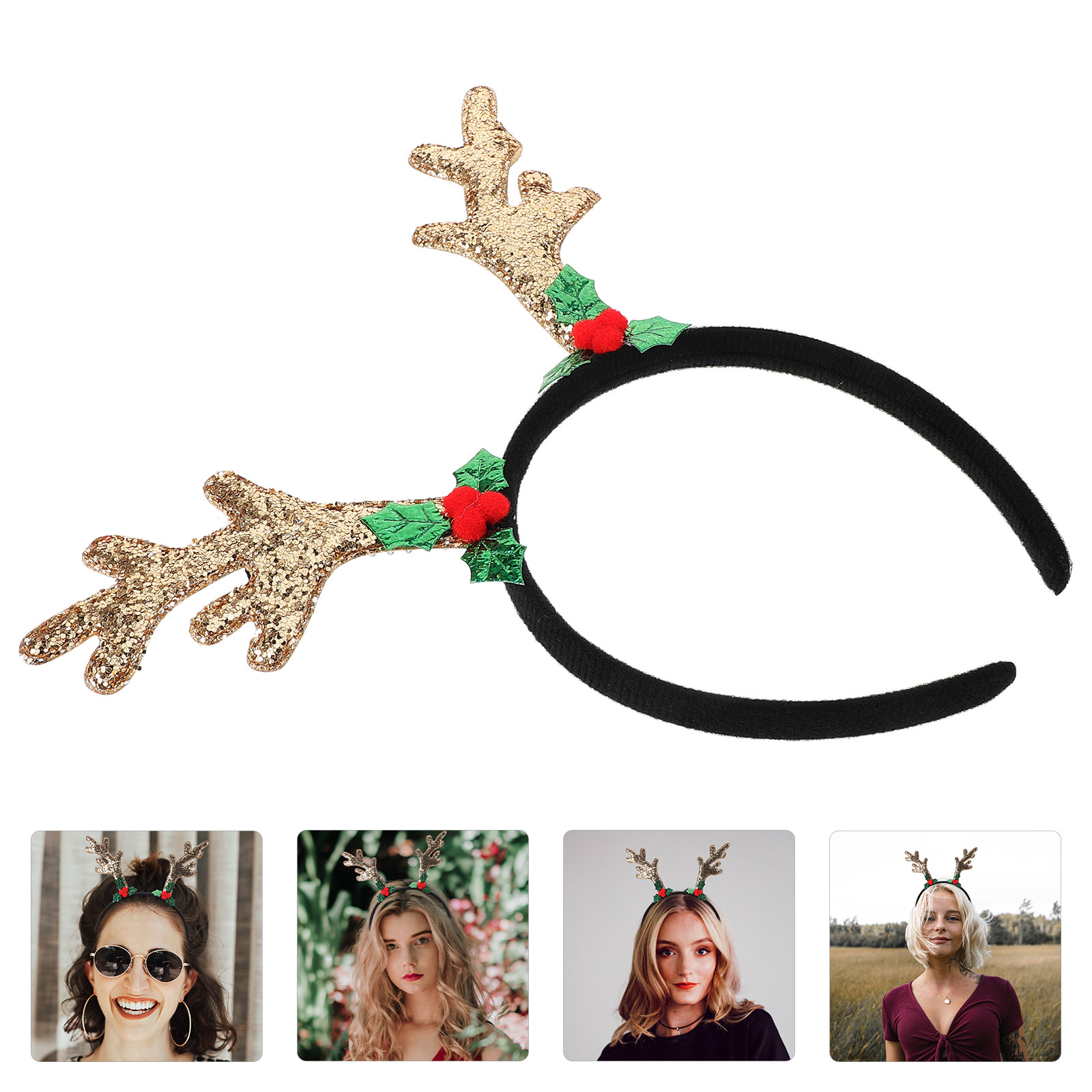 Reindeer Antler Headband Women - đánh giá và giá Reindeer Antlers Headband