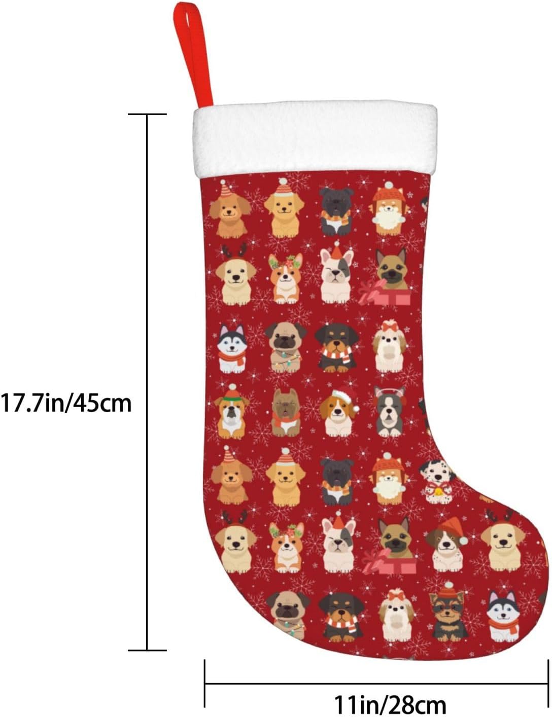 Cute Christmas Dogs Christmas  - đánh giá và giá Christmas Stocking Hanging