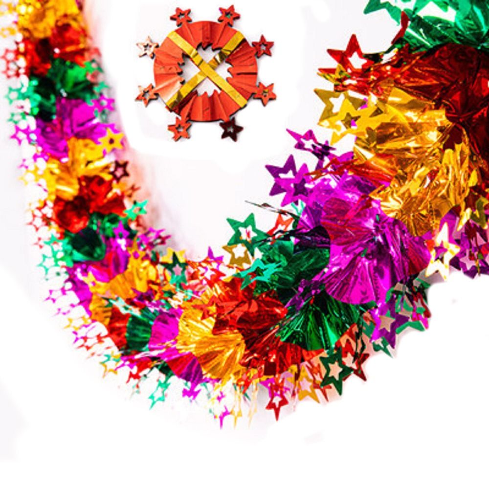 3D Christmas Foil Garlands DIY - đánh giá và giá Tinsel Garland Decoration