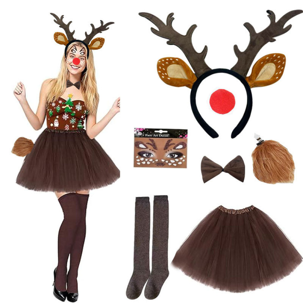 Christmas Reindeer Antler Head - đánh giá và giá Reindeer Antlers Headband