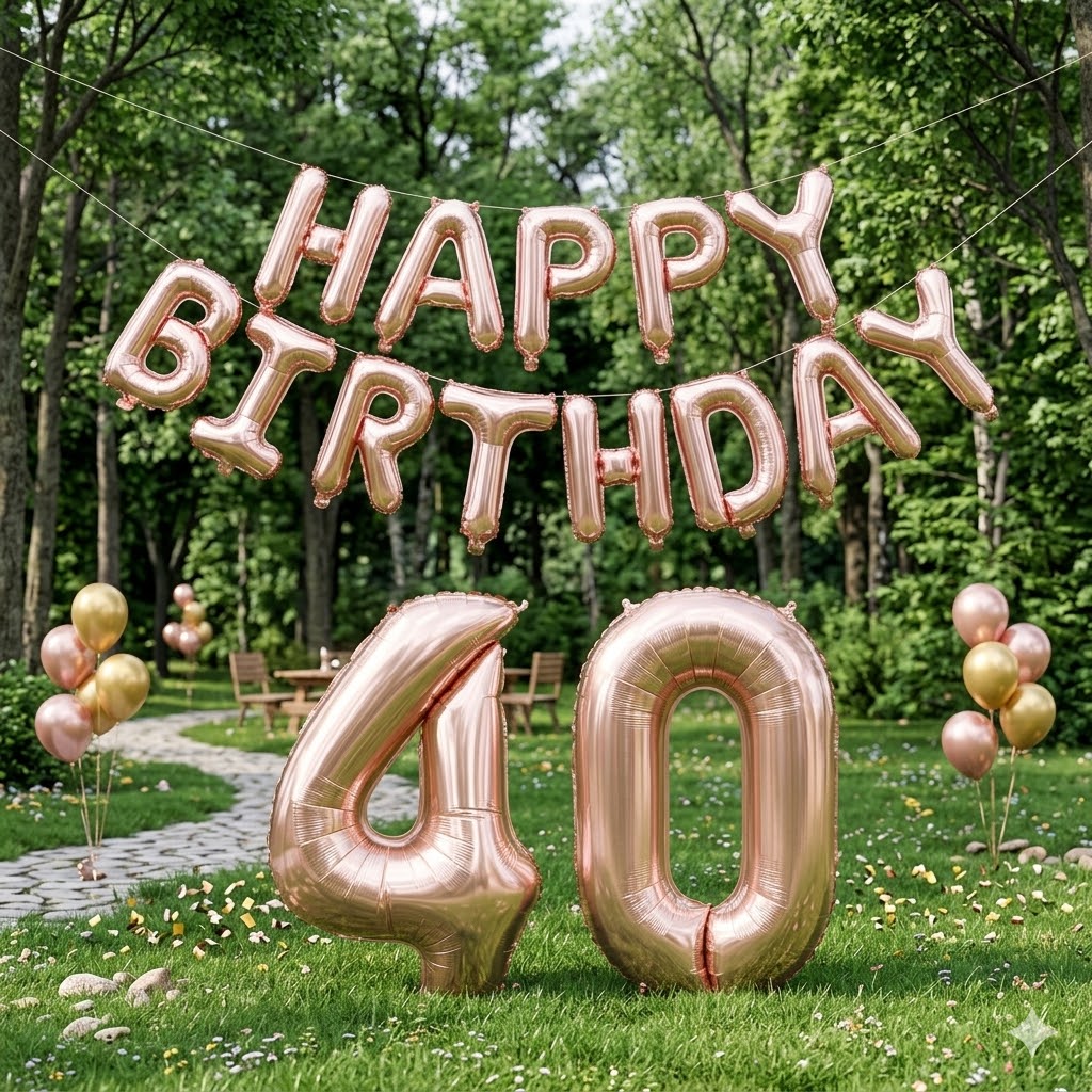 Happy Birthday 32Inch Number F - đánh giá và giá Tinsel Garland Decoration