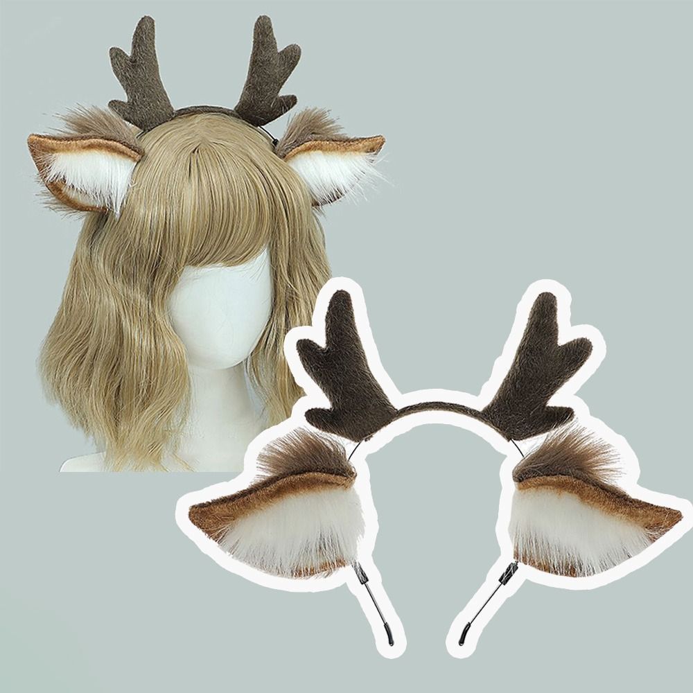 Deer Ears Reindeer Antler Head - đánh giá và giá Reindeer Antlers Headband