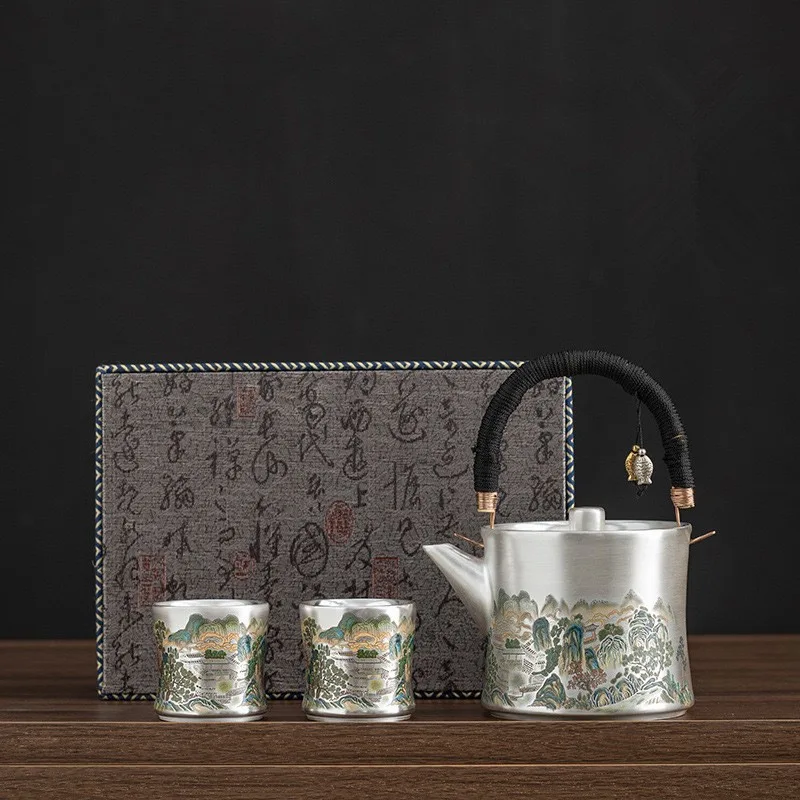 Z30- Liu Yin one pot two cups  - đánh giá và giá Gift Box Wrap Set