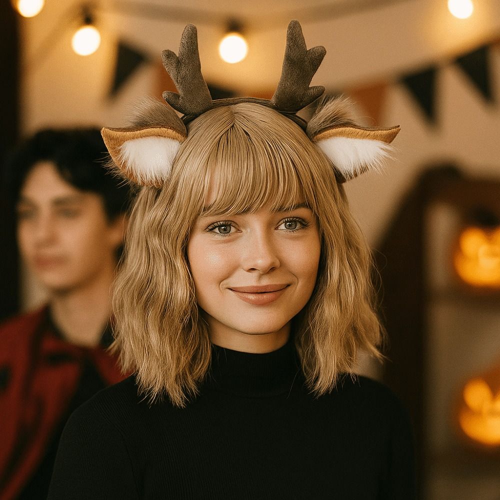 Unisex Deer Ears Reindeer Antl - đánh giá và giá Reindeer Antlers Headband