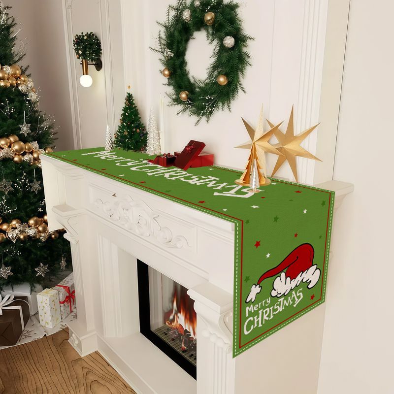 VIKAMA Cute Cartoon Christmas  - đánh giá và giá Christmas Table Runner